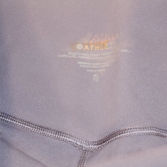 Plum Saluation Athleta  Stash Pocket Capris II Size XL New - Picture 4 of 7